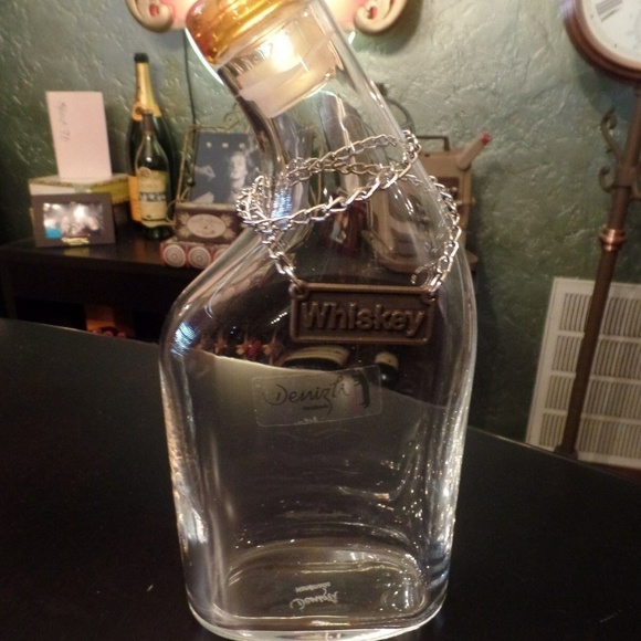 🥃DENIZLI Handmade Whiskey Glass Decanter Bourbon Bottle NEW Bar old fashioned - Picture 2 of 5